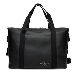 Torba Calvin Klein Jeans Mono Logo Weekender Duffle LV04G3137G Crna