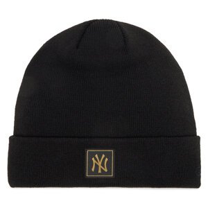 Kapa New Era New York Yankees Metallic Badge Black Cuff Knit Beanie 60424815 Crna