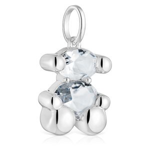 Privjesak TOUS Color Bear 1004224800 Srebrna