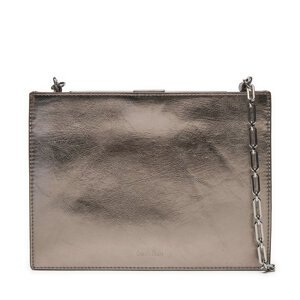 Torbica Calvin Klein Ck Night Square Crossbody_Shiny K60K612793 Srebrna