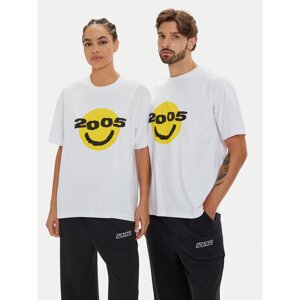 2005 T-shirt Unisex Smiley Bijela Regular Fit