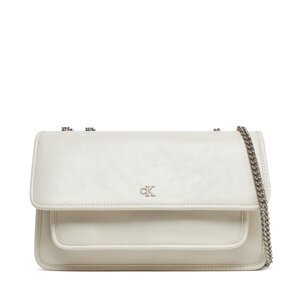 Torbica Calvin Klein Jeans Chain Ew Flap Conv Chain Bag LV04K3084G Écru