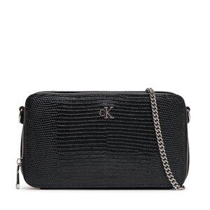 Torbica Calvin Klein Lizard Embossed Lthr Mini Wallet LV04F1071G Crna